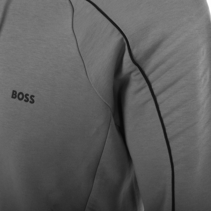 BOSS Saggy 1 Full Zip Hoodie Grey